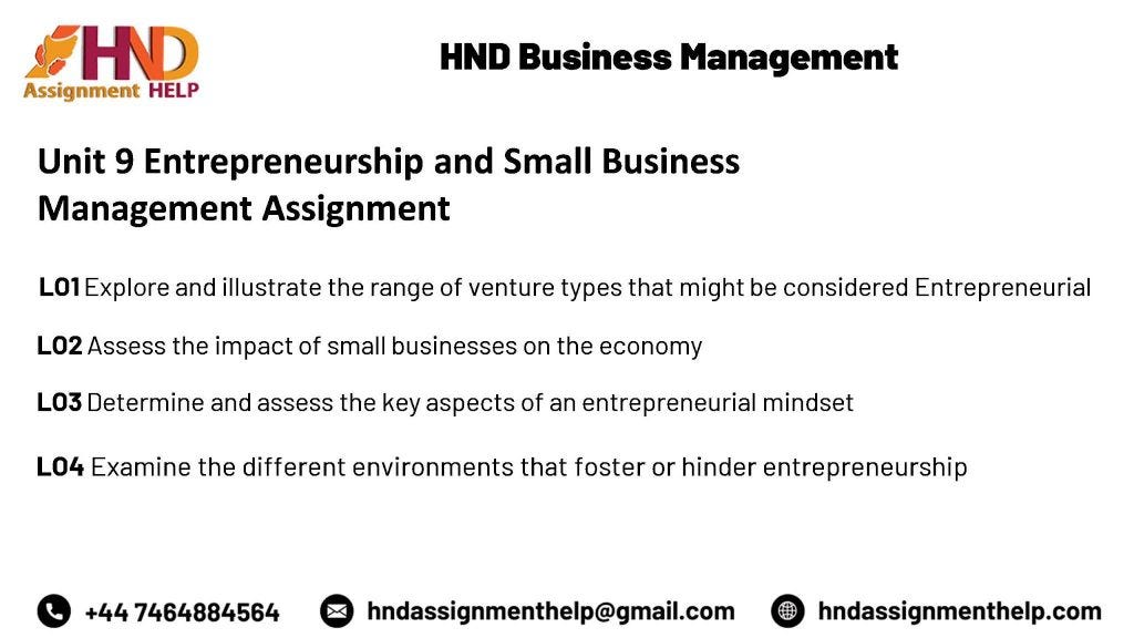 Get Unit 1 Business and the Business Environment Assignment by HND