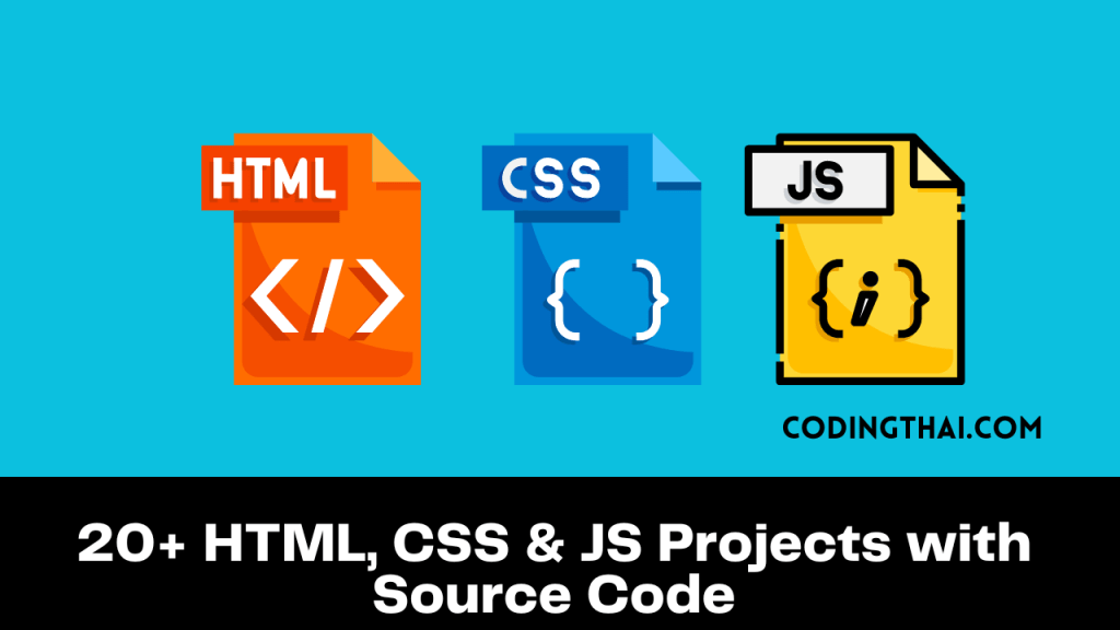 50 HTML CSS JavaScript Projects With Source Code By Codingthai 