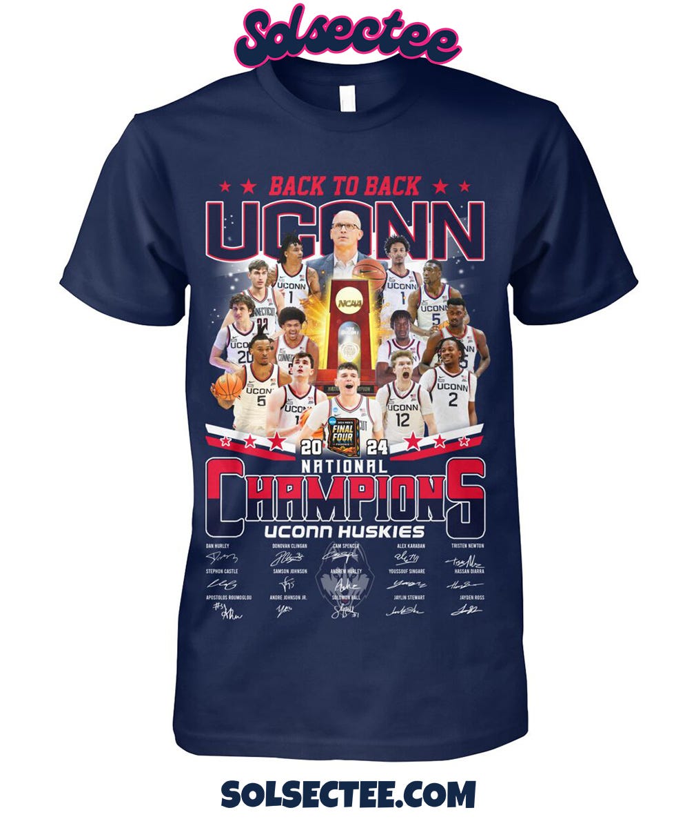 Uconn Huskies 2024 NCAA Men’s Basketball National Champions Hoodie ...