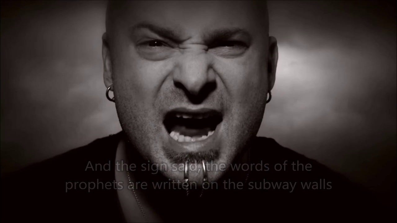 What do the lyrics to Disturbed's song The Light mean? - Quora