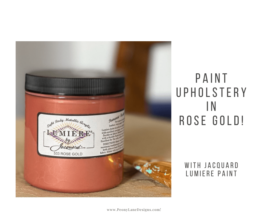 Paint Upholstery with Jacquard Fabric Paint