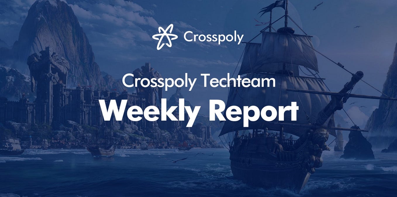 Crosspoly Techteam Weekly Report(Aug 28-Sep 3)
