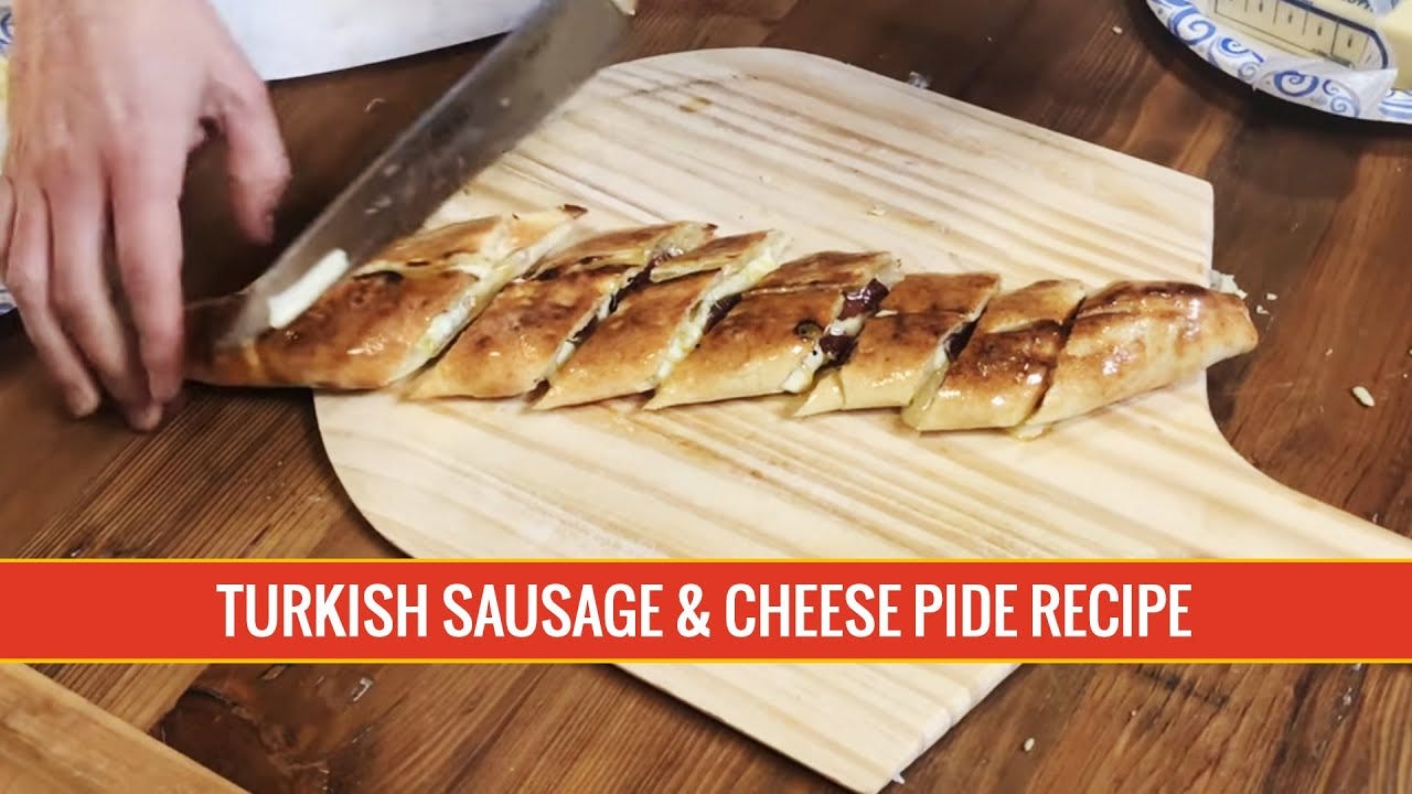 Turkish Sausage and Cheese Pide Recipe by Spinning Grillers