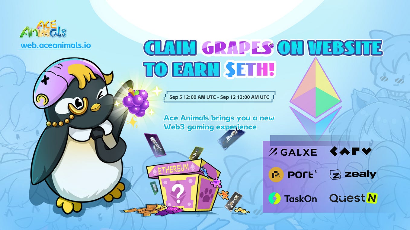 Claim Grapes on Website to Earn $ETH!