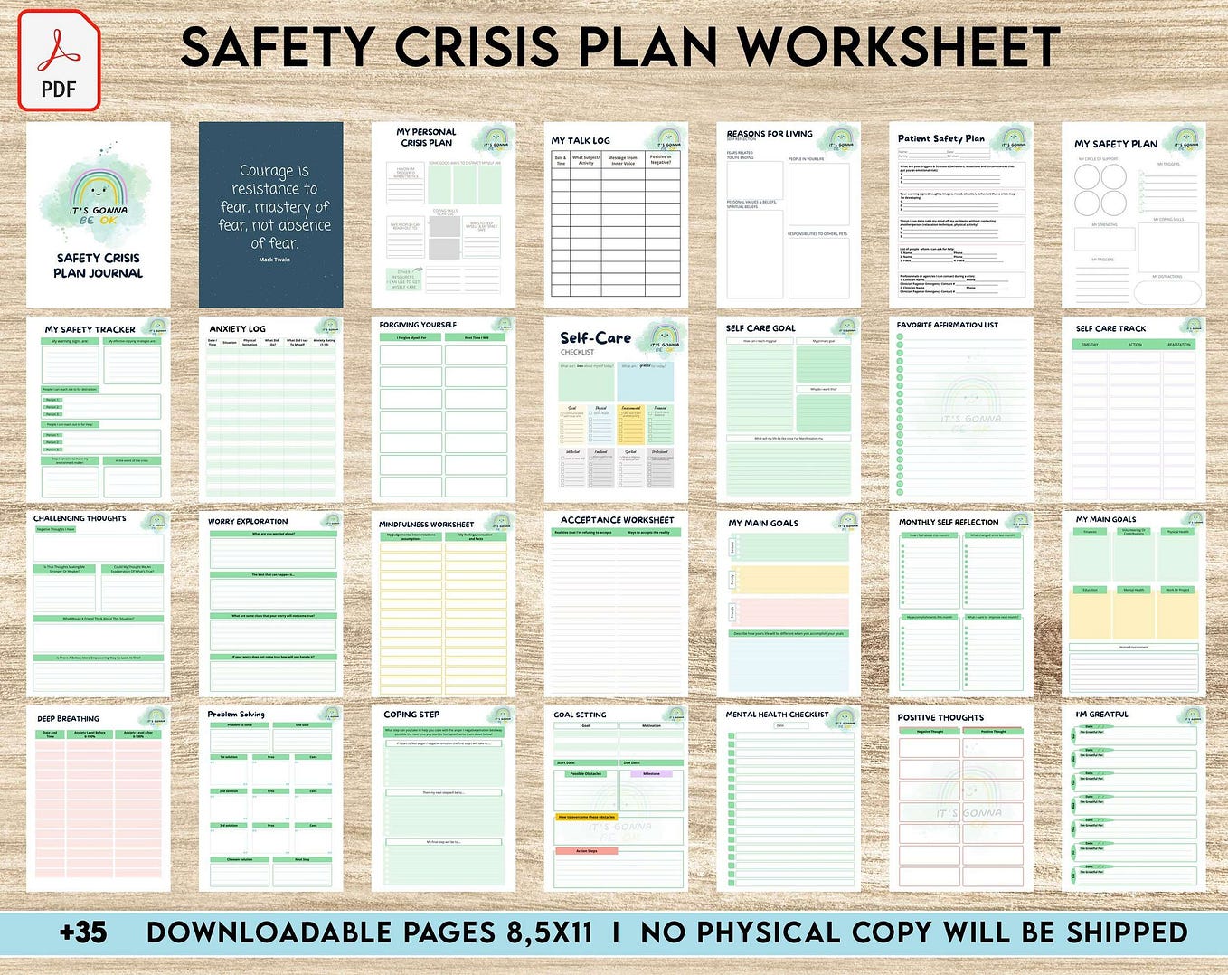 Self Improvement Coping Cycles Printable Self Help Journal Insert Addiction  Recovery Self Care Activity Mental Health Therapy 