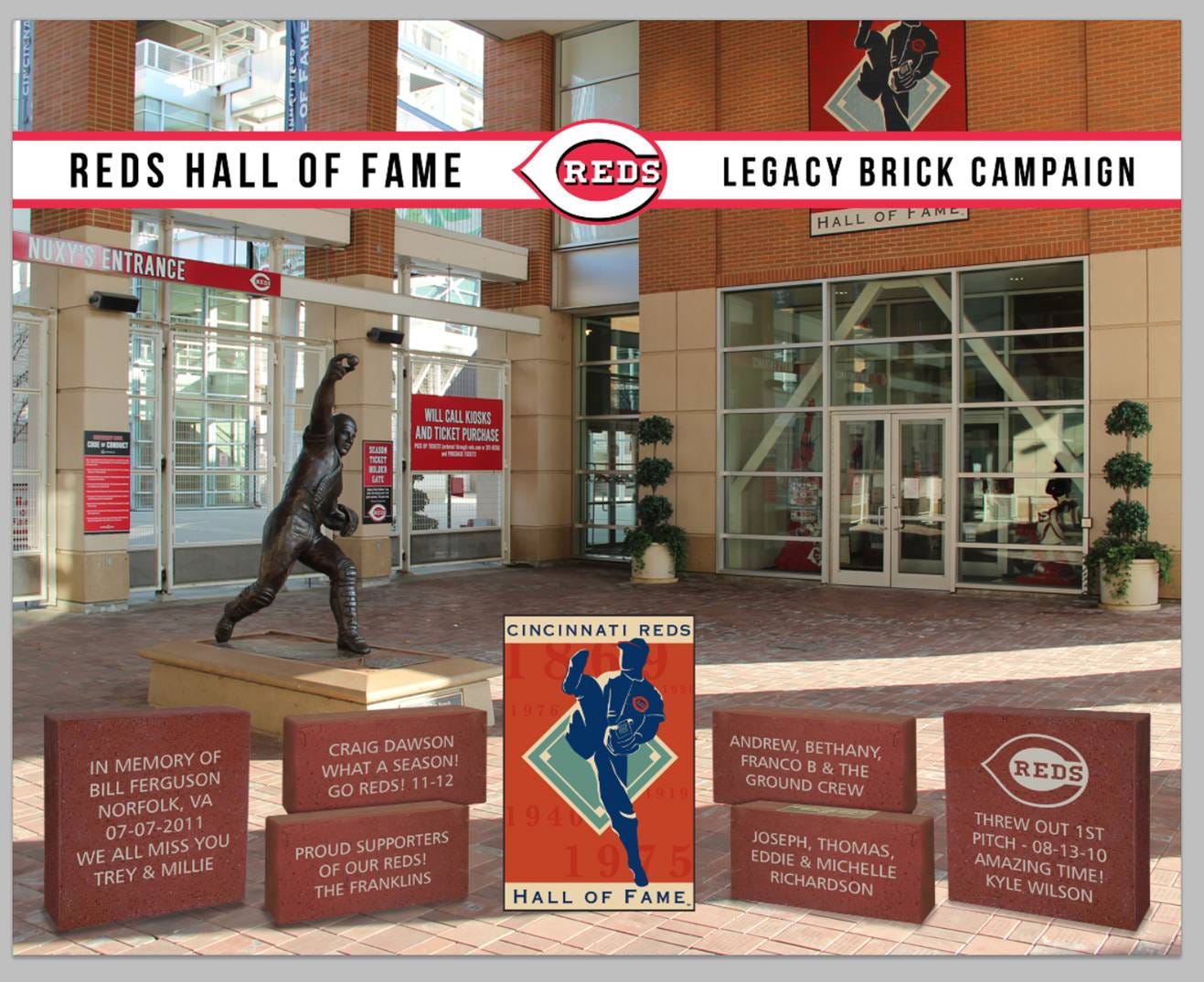 LEGACY BRICK CAMPAIGN AT REDS HALL OF FAME & MUSEUM