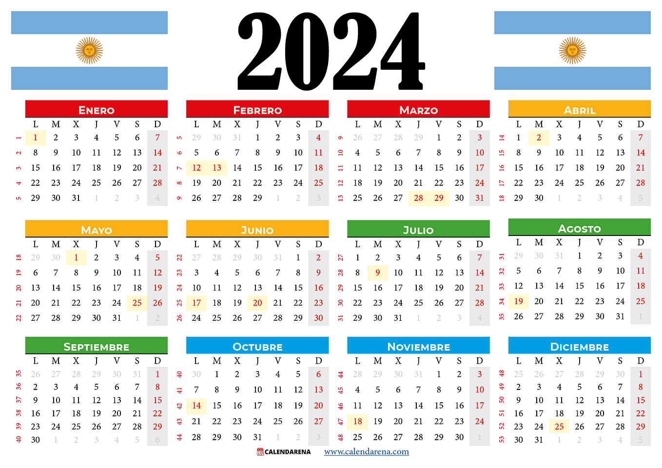 Calendario Enero 2025 Chile Para Imprimir by Calendarena Dec, 2023