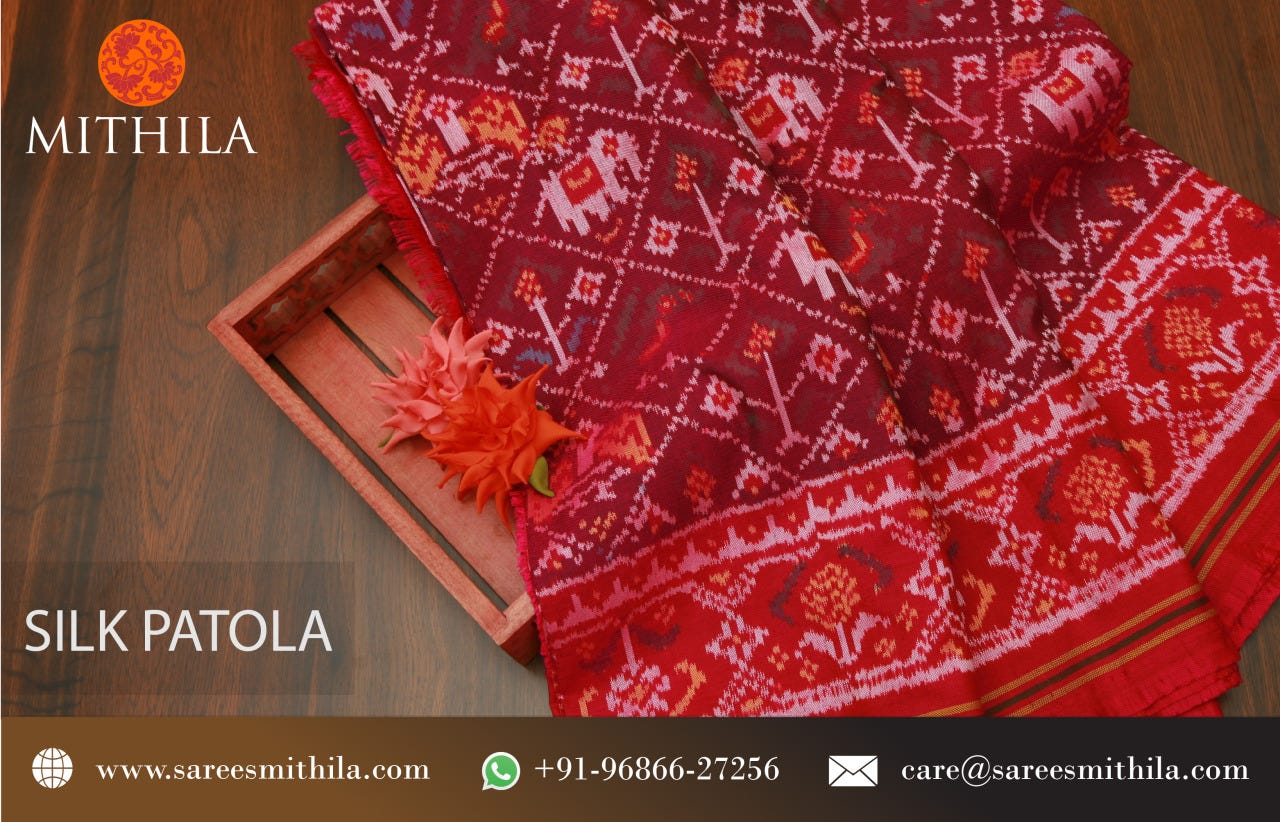 Buy Patola Silk Sarees Online, On Sale