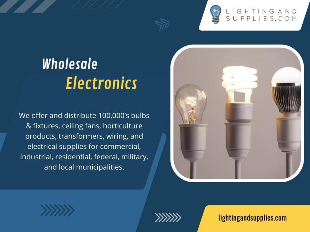 Lighting And Supplies. Get the Best Wholesale Electronics… by