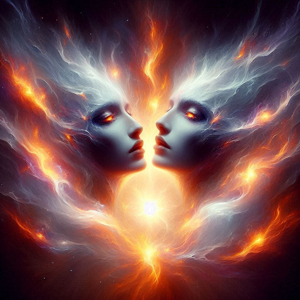 Twin Flame Eye Contact and Soul Connection