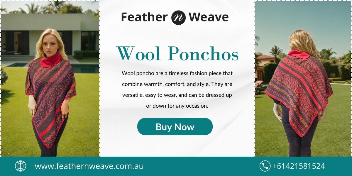 Color Weave Poncho