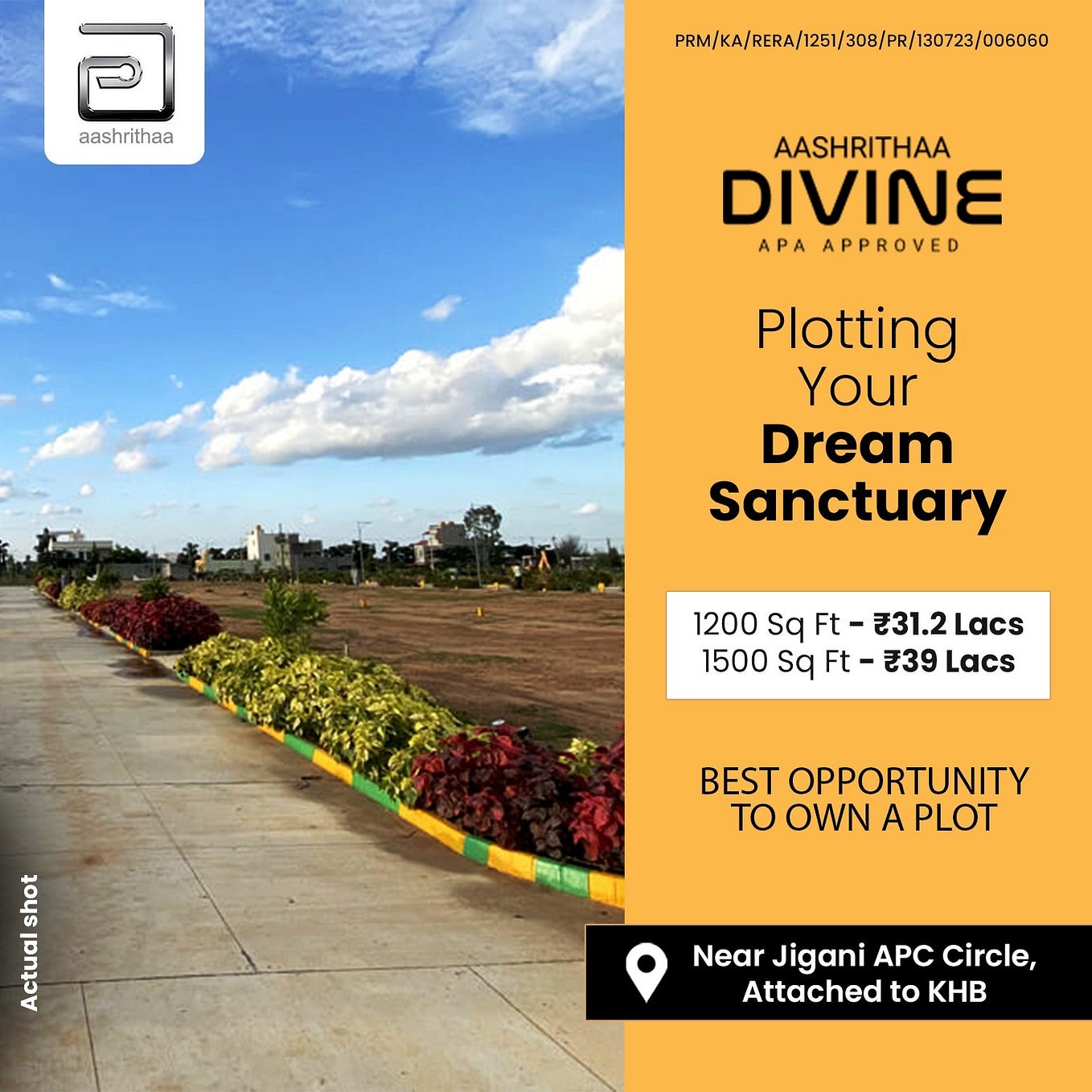 Discover Your Dream BDA Plots For Sale in Kengeri by Aashrithaa