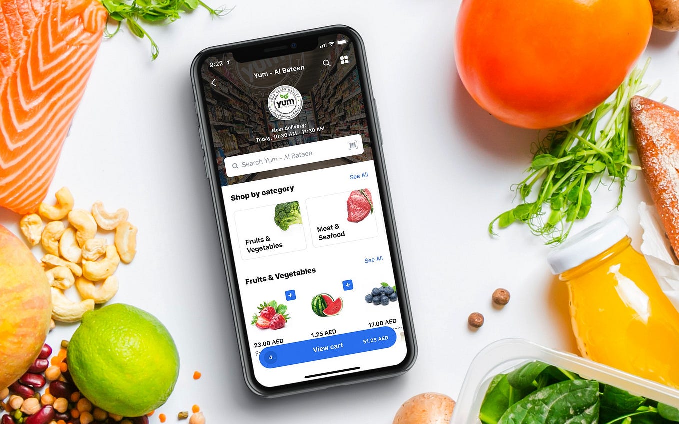 Design case study: On-demand grocery delivery app
