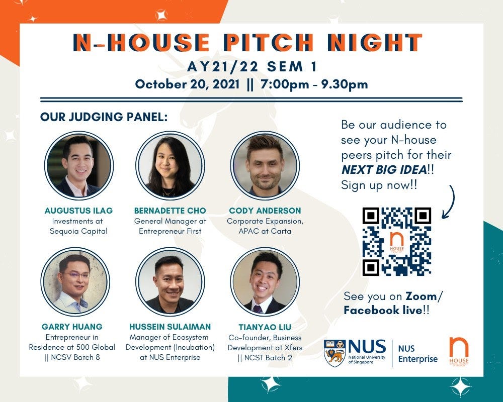 N-House Pitch Night AY 2021/22 Sem 1