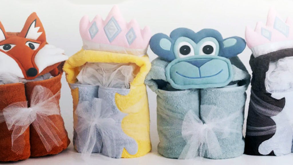 Every Little Princess Needs a Princess Hooded Towel by Swooneez Swooneez Hooded Towels for
