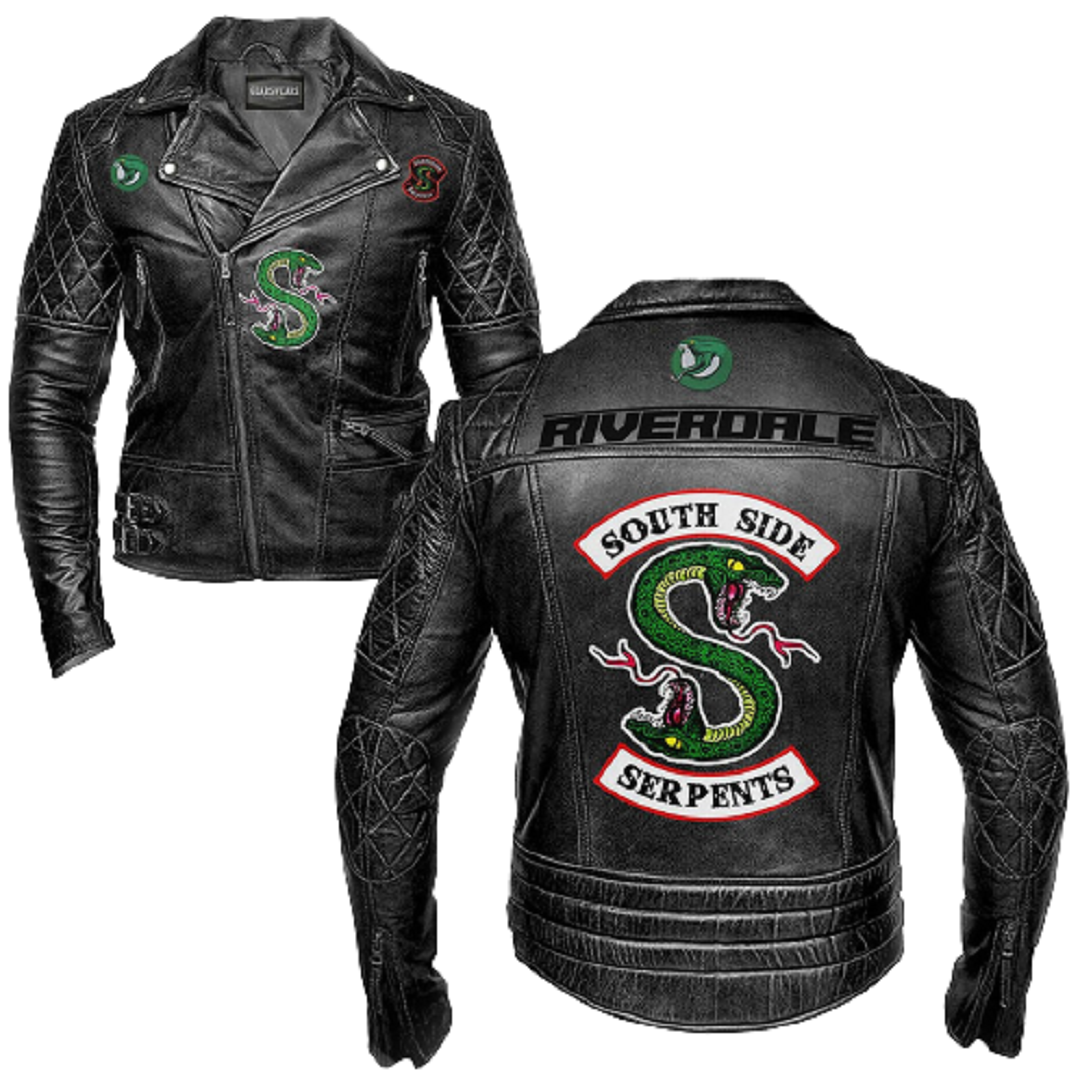 Unleash Your Inner Rebel with the Black Riverdale Southside Serpents Jacket  | by Leather Jacket UK | Medium