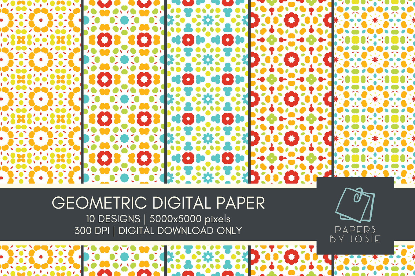 Geometric Pattern Digital Paper Free | by Hailey Jade | May, 2024 | Medium