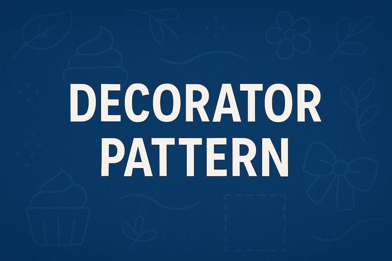 Decorator Design Pattern. Decorator design pattern is a… | by Aashna ...