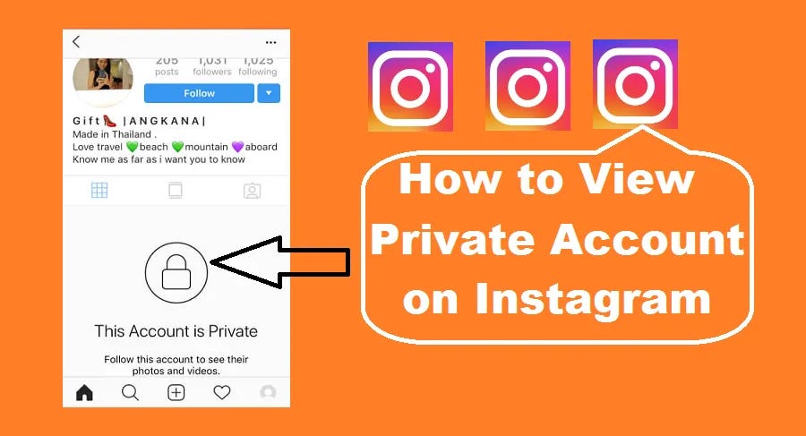 How to see profile photo of private account on instagram