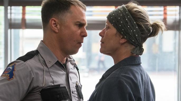 How playing a racist cop in Three Billboards won Sam Rockwell a Golden Globe