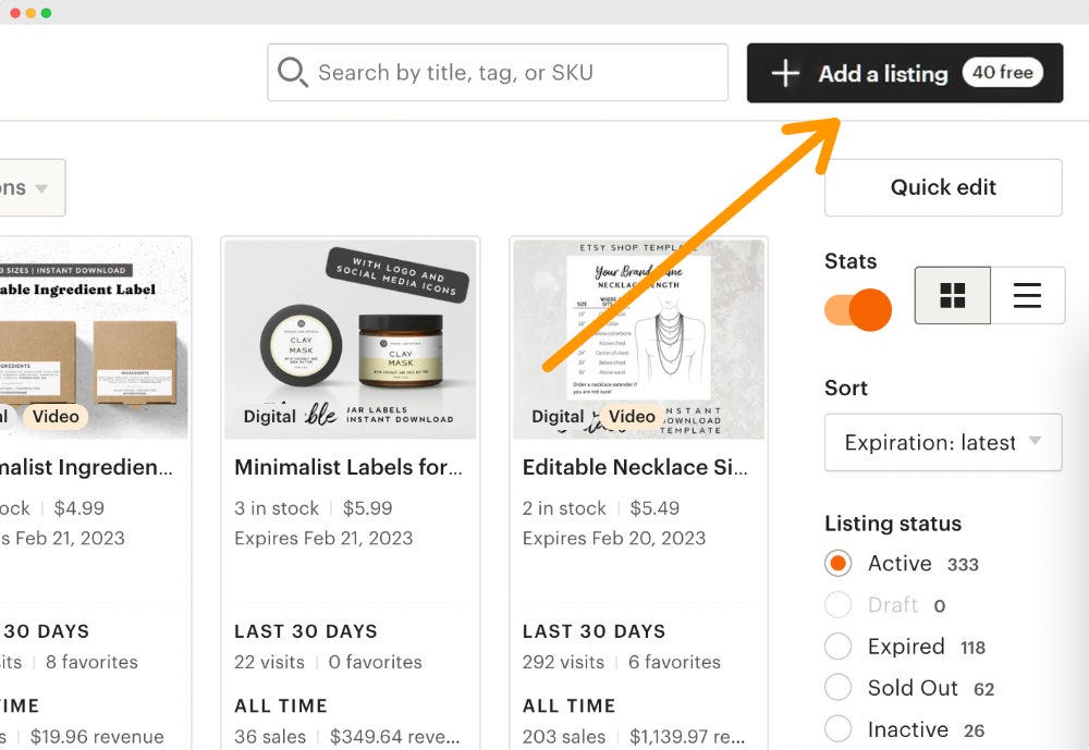 For New Shops A Guide to Obtaining 40 Free Listings Credits on Etsy