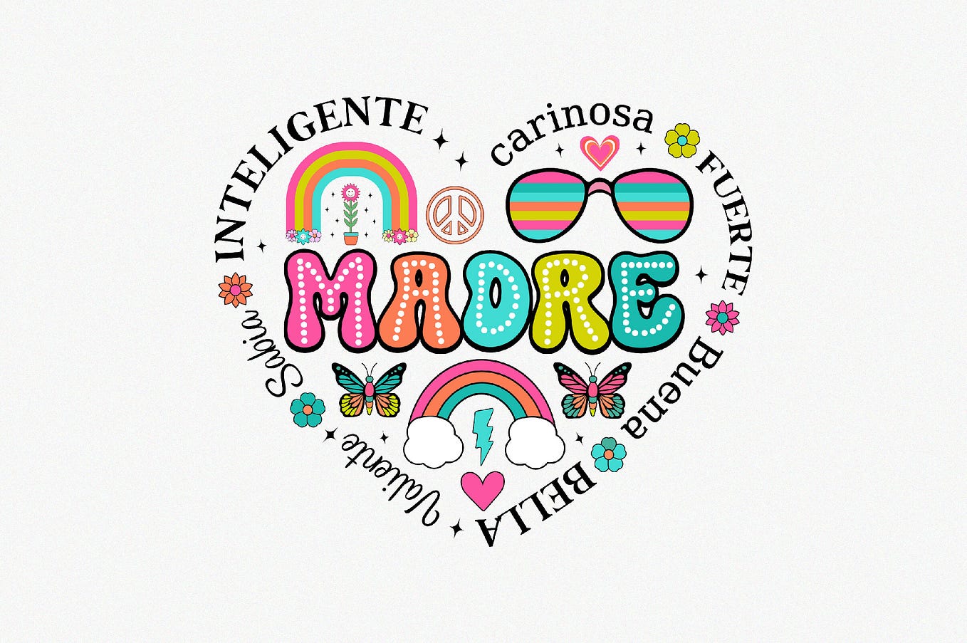 Retro Madre PNG-svg , She is Mom Png-svg Graphic Crafts By vector_art 1