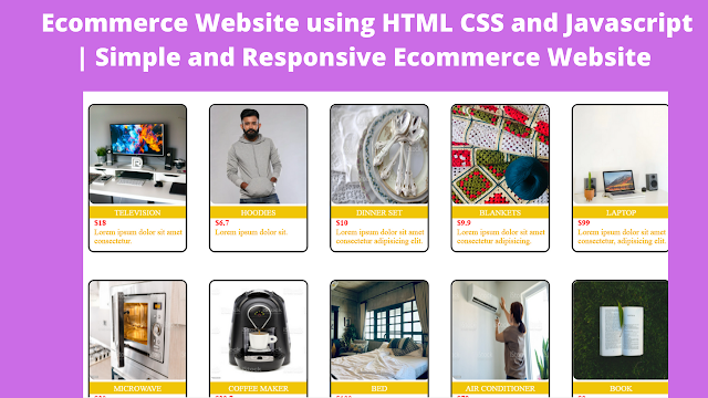 E-commerce Website Using HTML, CSS, and JavaScript (Source Code)