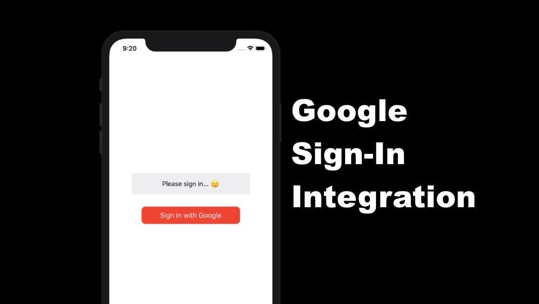 HOW TO SIGN IN WITH GOOGLE ACCOUNT IN IOS