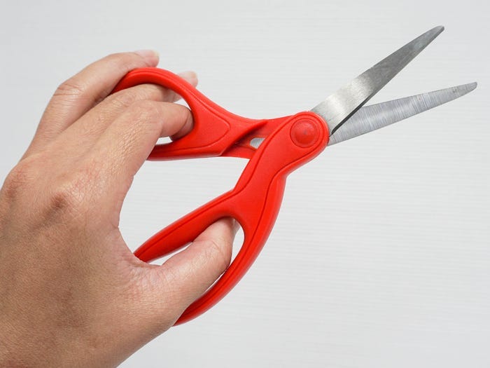 Self Opening Long Handle Scissors - Left Handed