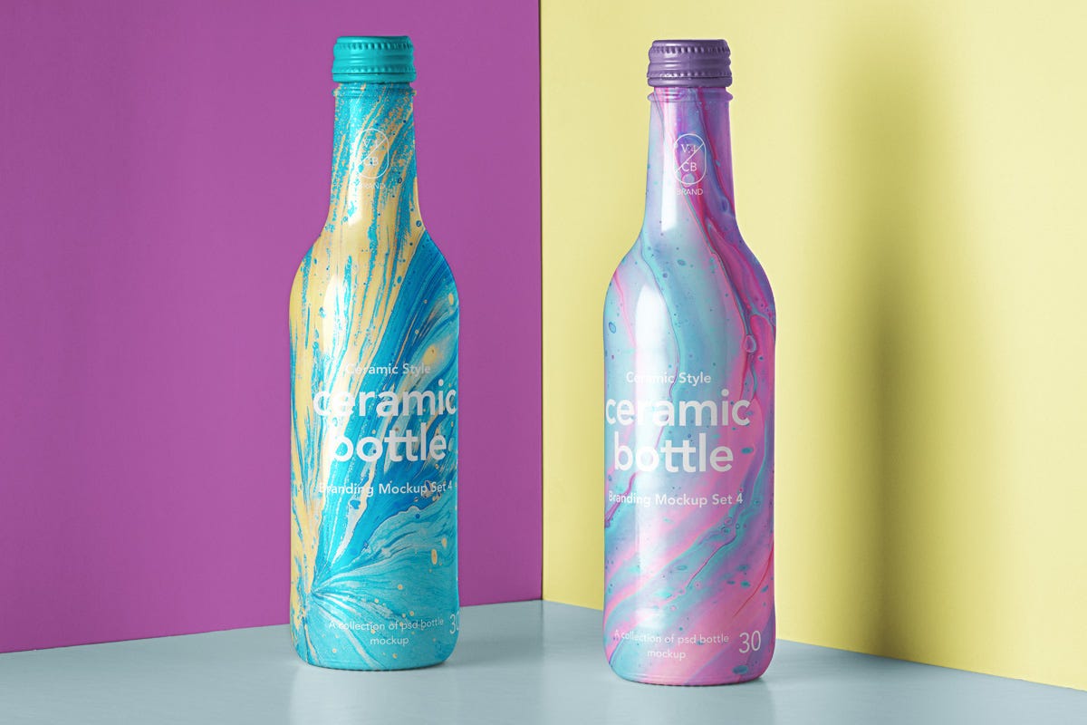 295+ Free Download Incredible Clear Glass Melon Syrup Bottle Mockup References Psd Template by