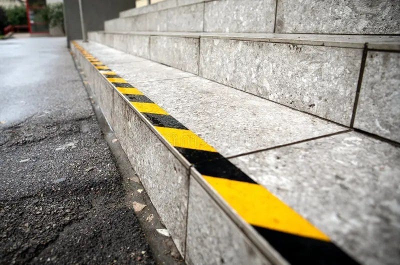 How to Apply Black/Yellow Anti Slip Tape to stairs, ramps and walkways. 