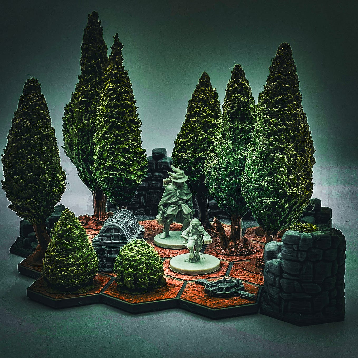 🌲 Elevate your D&amp;D sessions with our Dual-Color 3D Printed Trees ...