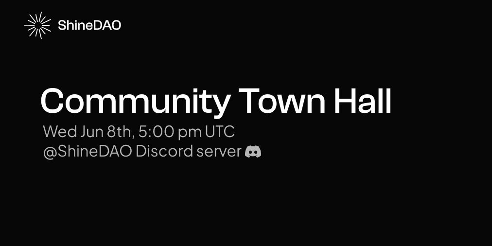 Notes: Community Town-Hall, Wed Jun 8th
