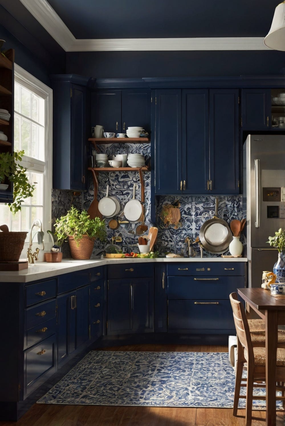 Your Guide to a Stylish Color Harmony in 2024: Navy Blue and Sage Green ...