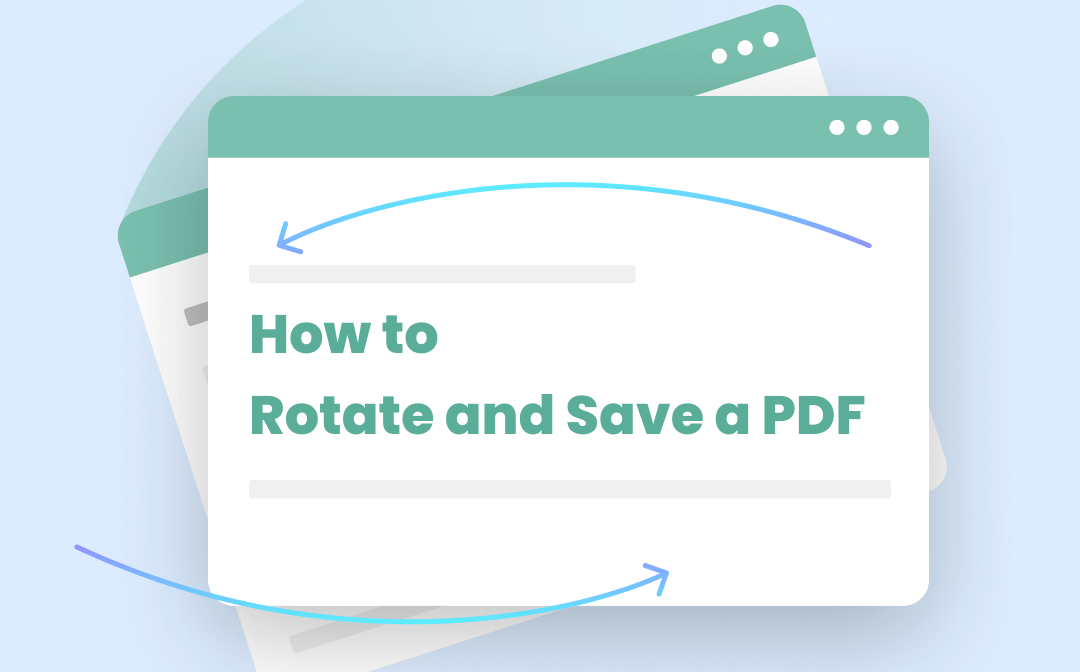 How to Rotate and Save a PDF for Free Permanently