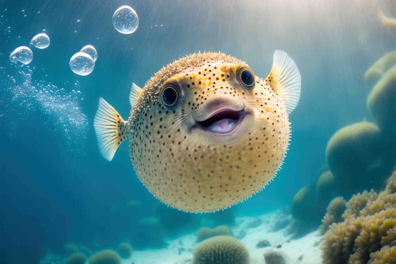 Pufferfish Recycled Roll-top Backpack