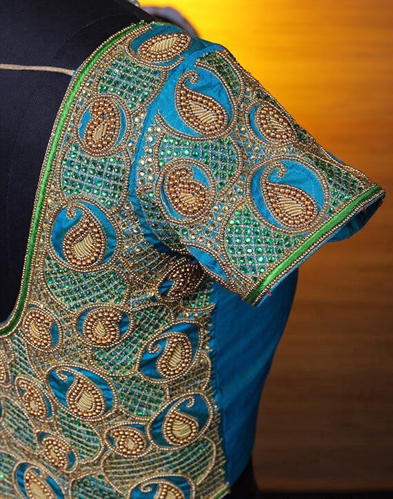 Bridal Blouse Stitching in Theni at Affordable Cost by Khusbhu Medium