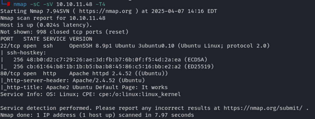 Code Nmap scan by Brian Jul - 0*mMcDsGUFVD7loaQA