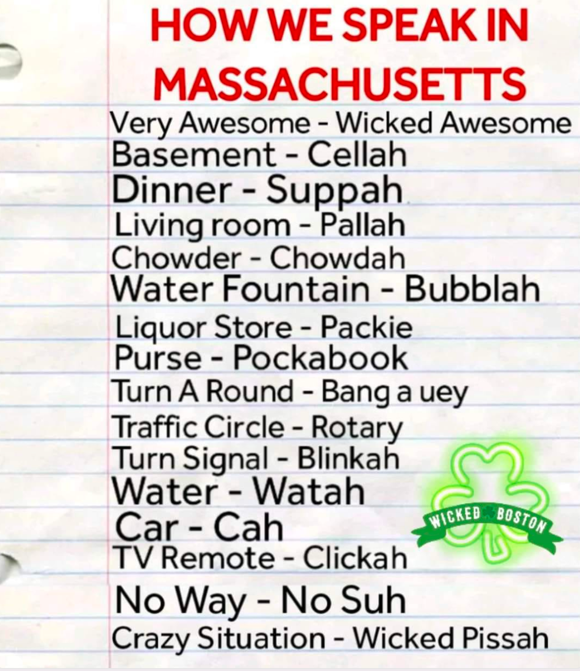 Boston Lingo. One of the best things I enjoy about… | by Stefan Ayanian |  Medium