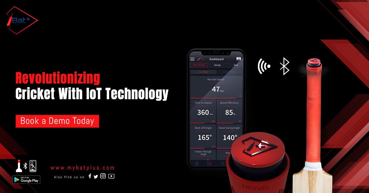 Iot Based Smart cricket bat sensor to Improve Batting Skills. by Bat Plus Medium