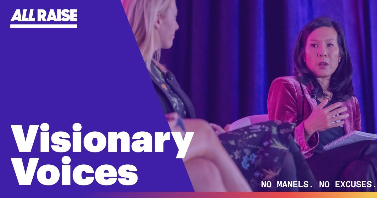 No more manels, no more excuses: Introducing our All Raise Visionary Voices speakers bureau