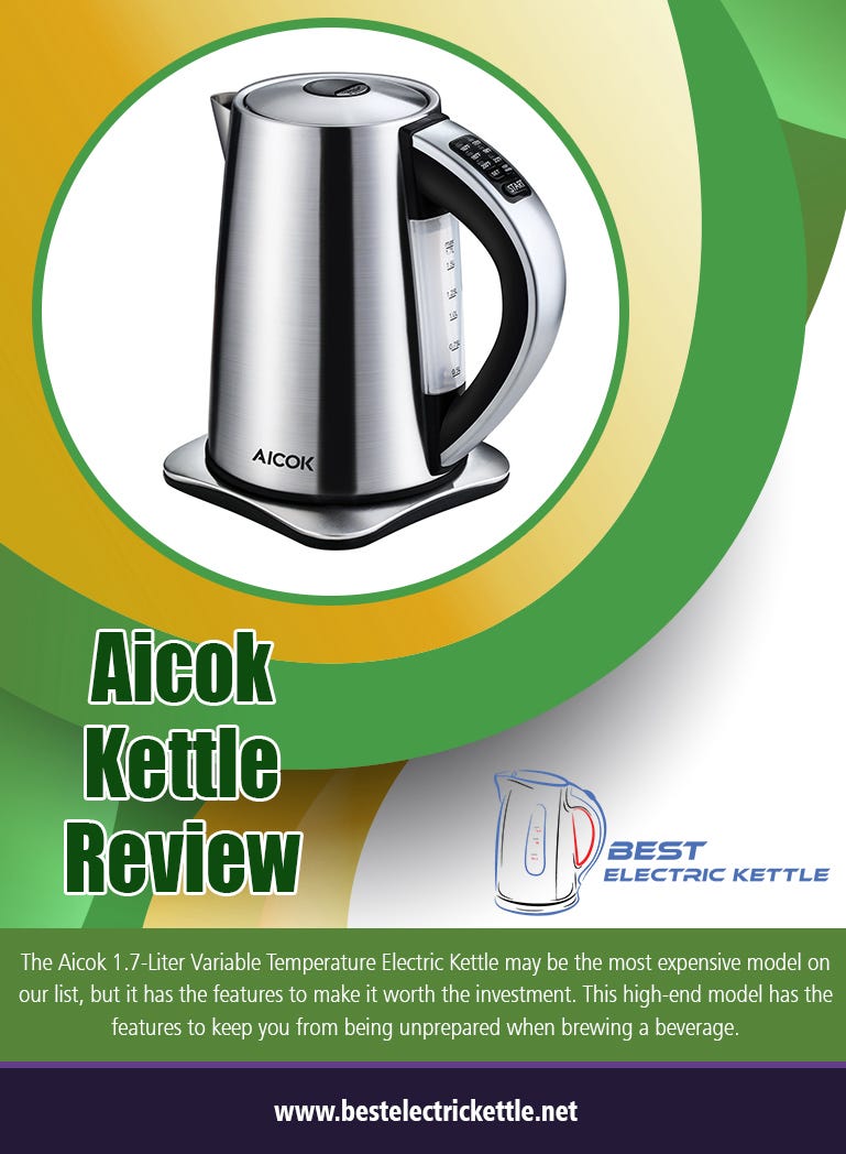 Ivation Kettle. Read electric tea kettle reviews and… by Aicok Kettle