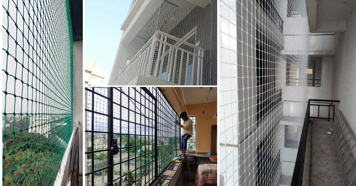 Pigeon Net for Balcony Installation: Unveiling the Art of Peaceful Living  with Deepthi Enterprises, by Swathideepa K