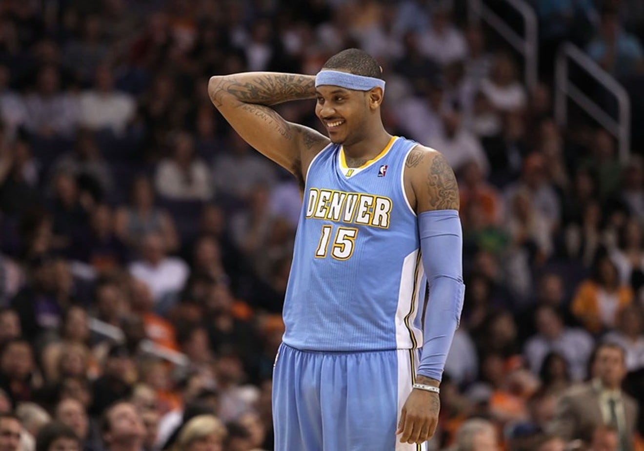 Carmelo Anthony Denver Nuggets Throwback Jerseys