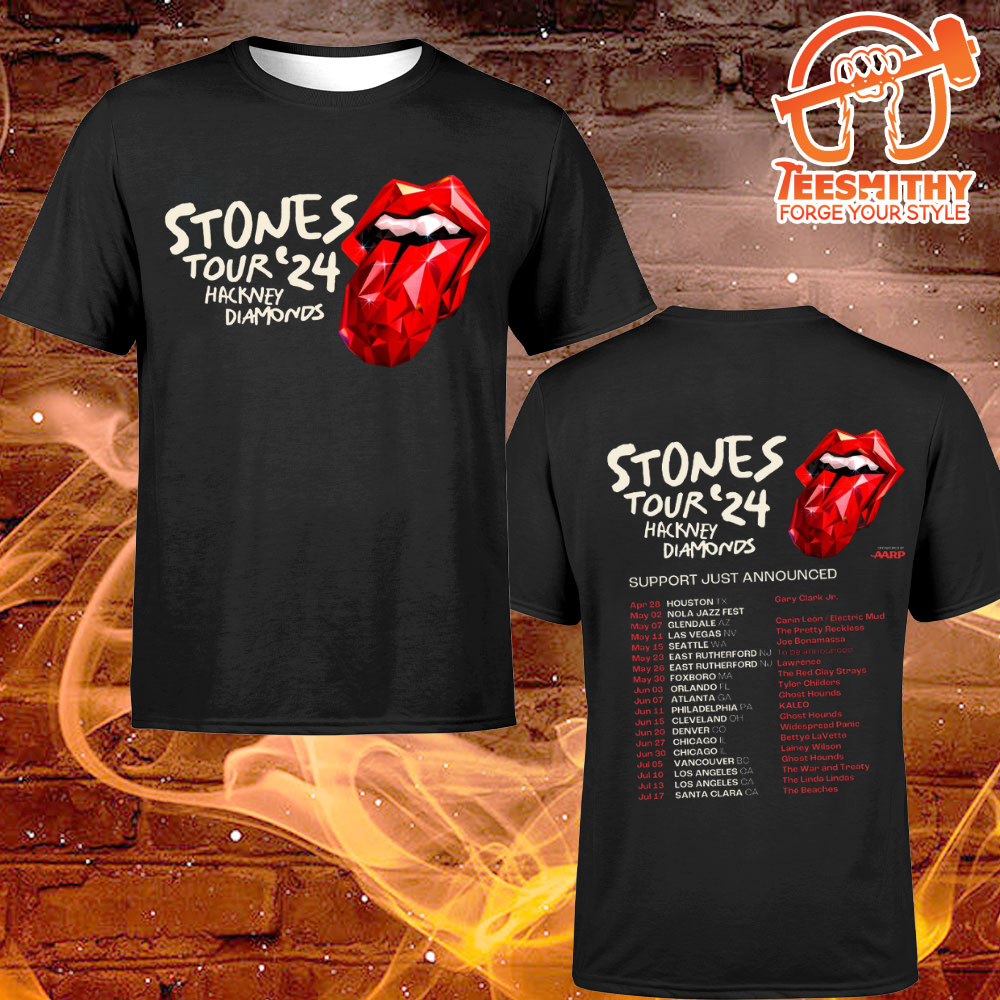 The Rolling Stones Tour Glendale, AZ 2024 Lithograph Unisex Tshirt