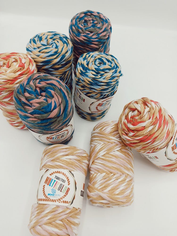Cotton Slim Bead Yarn fine cotton yarn is a lightweight craft yarn made