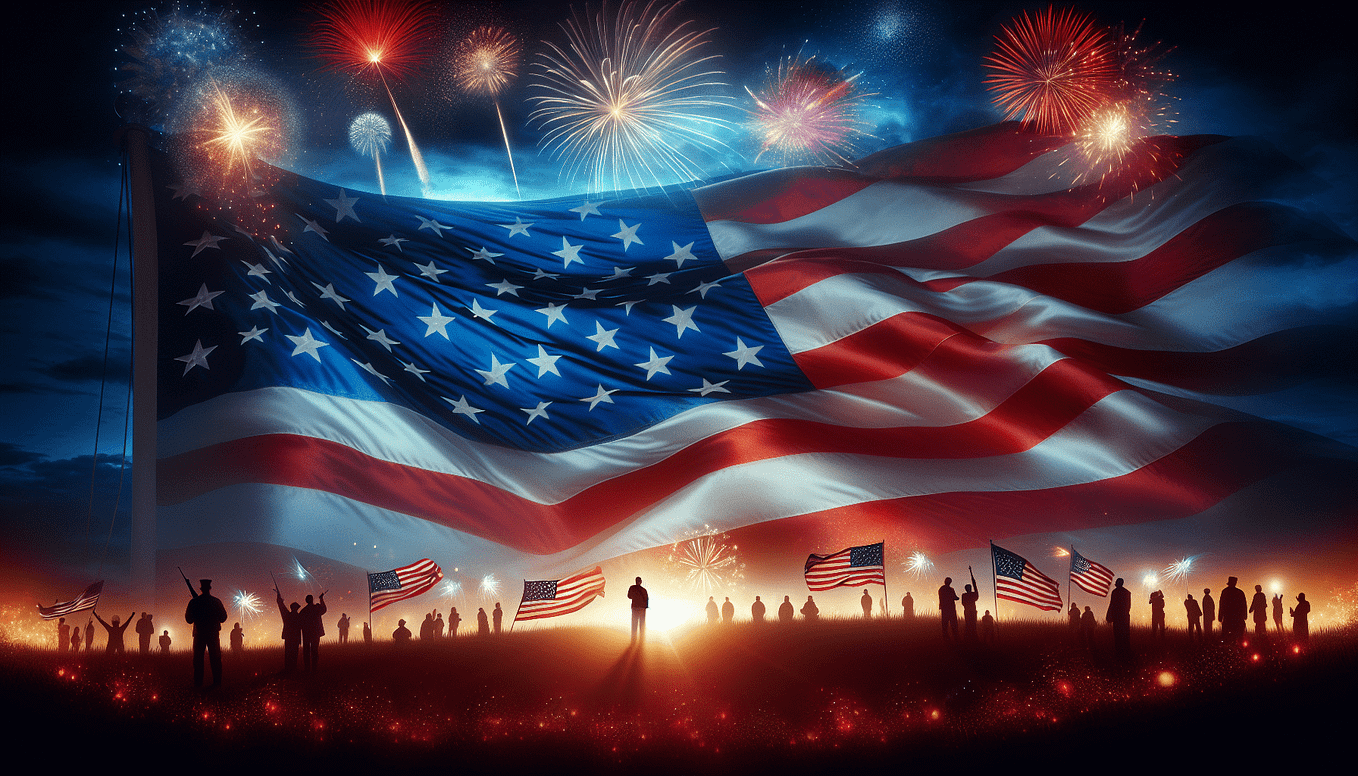 video of trumps solute to the 4th of july