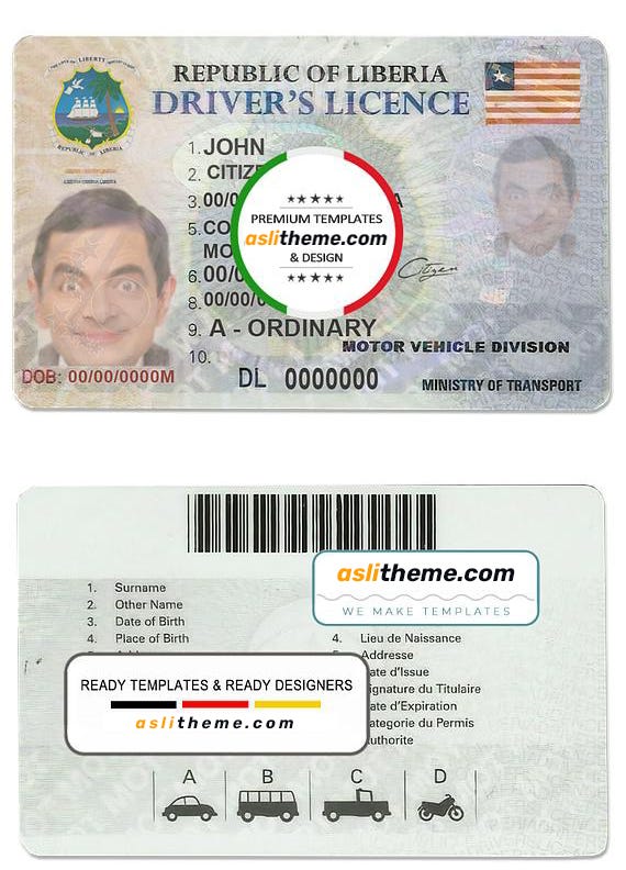 Ukraine driver license psd template - makedocumentonline - Medium