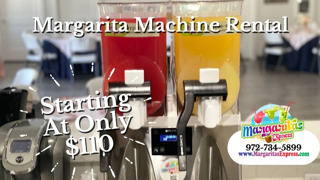 Frozen Margarita Machine Rental. Affordable margarita machines by margaritasexpress Medium