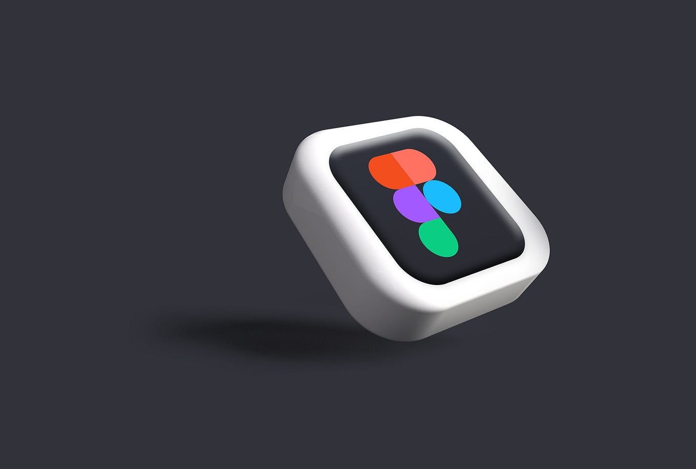 3D logo of the design tool: Figma